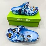  Dép sục Dinas Classic Bape Ape Camo quai sắt nam nữ 