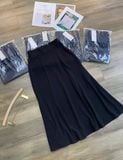  Chân váy nữ đuôi cá midi đen 