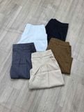  Quần short tây lưng cao vải Suiting Hàn nữ 
