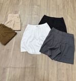  Quần short tây lưng cao vải Suiting Hàn nữ 