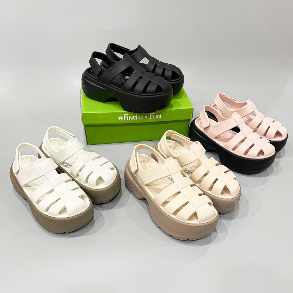  Sandal rọ stomp 6 phân nữ 