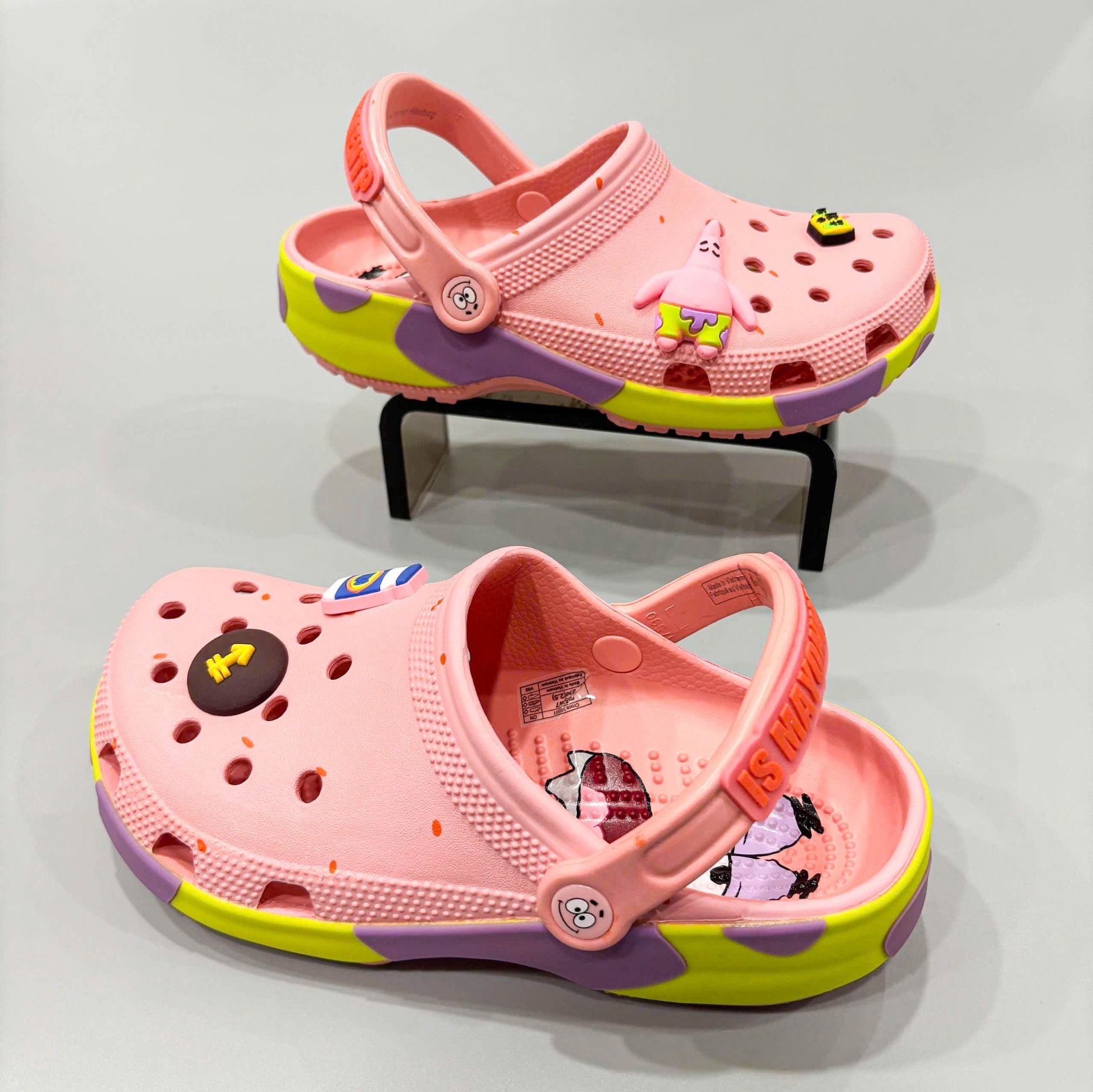  Dép sục Dinas classic Spongebob Patrick, Bọt Biển nam nữ 