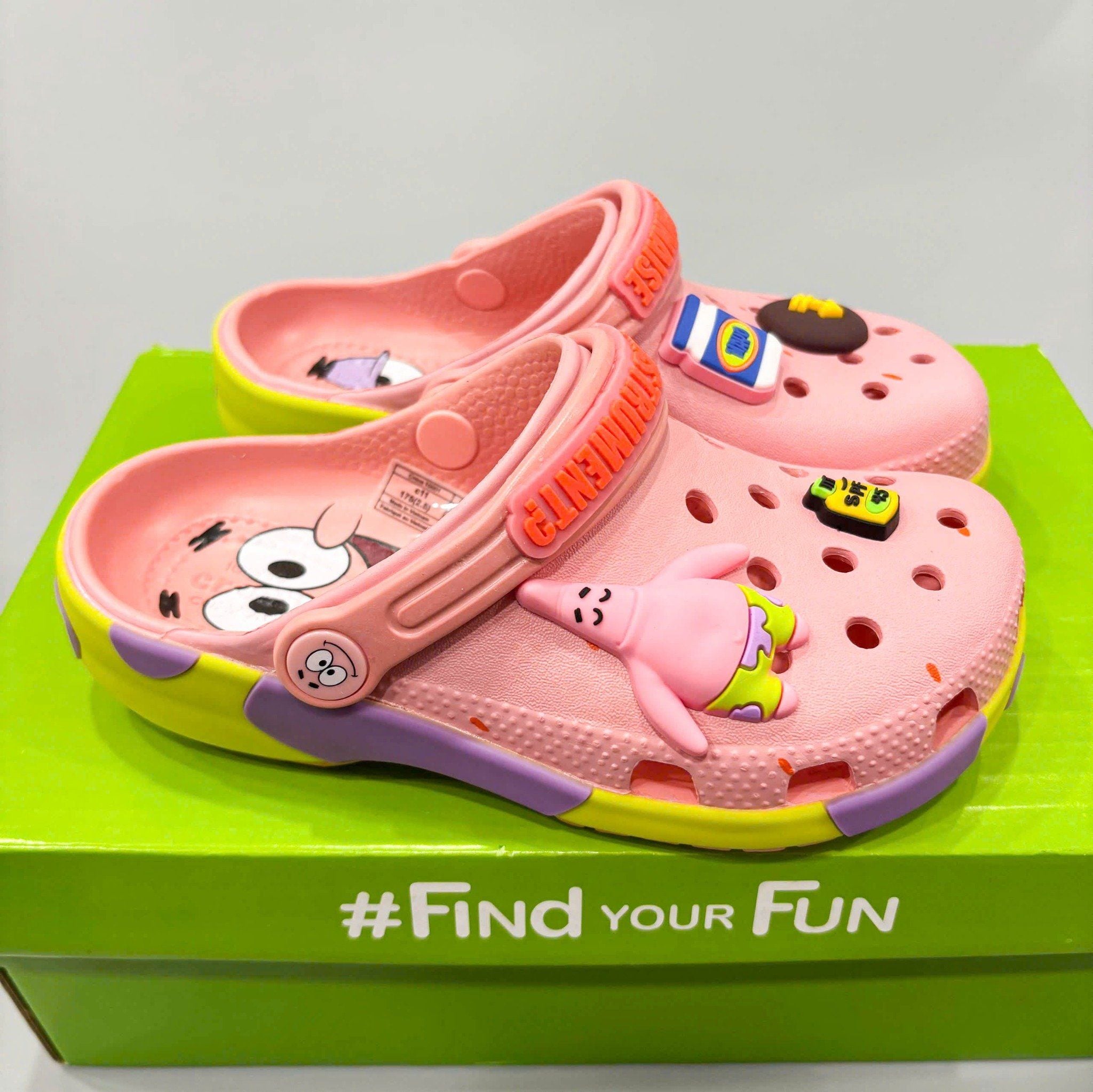  Dép sục Dinas classic Spongebob Patrick trẻ em 