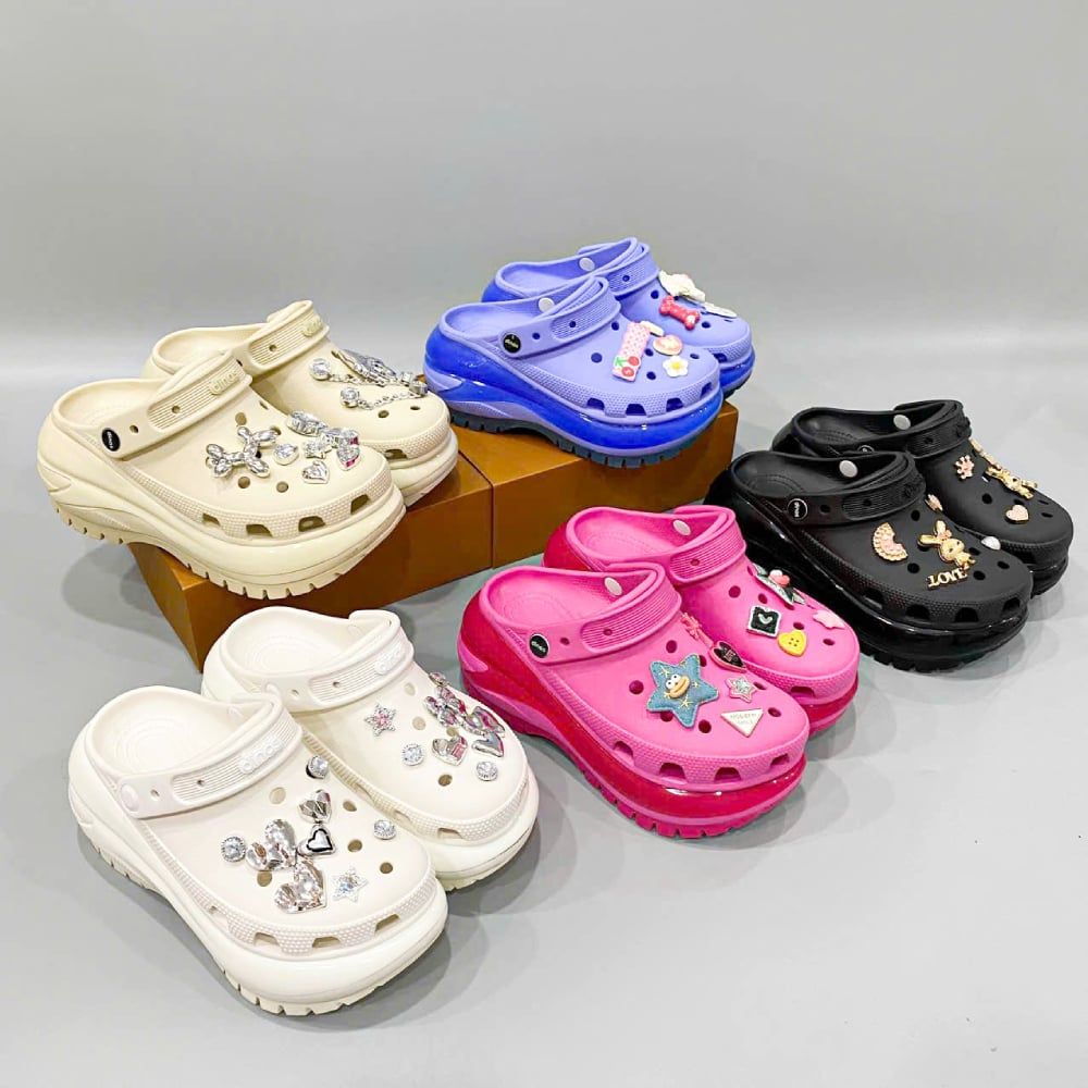  Dép sục Dinas Mega đế răng cưa 7 phân nữ chính hãng 