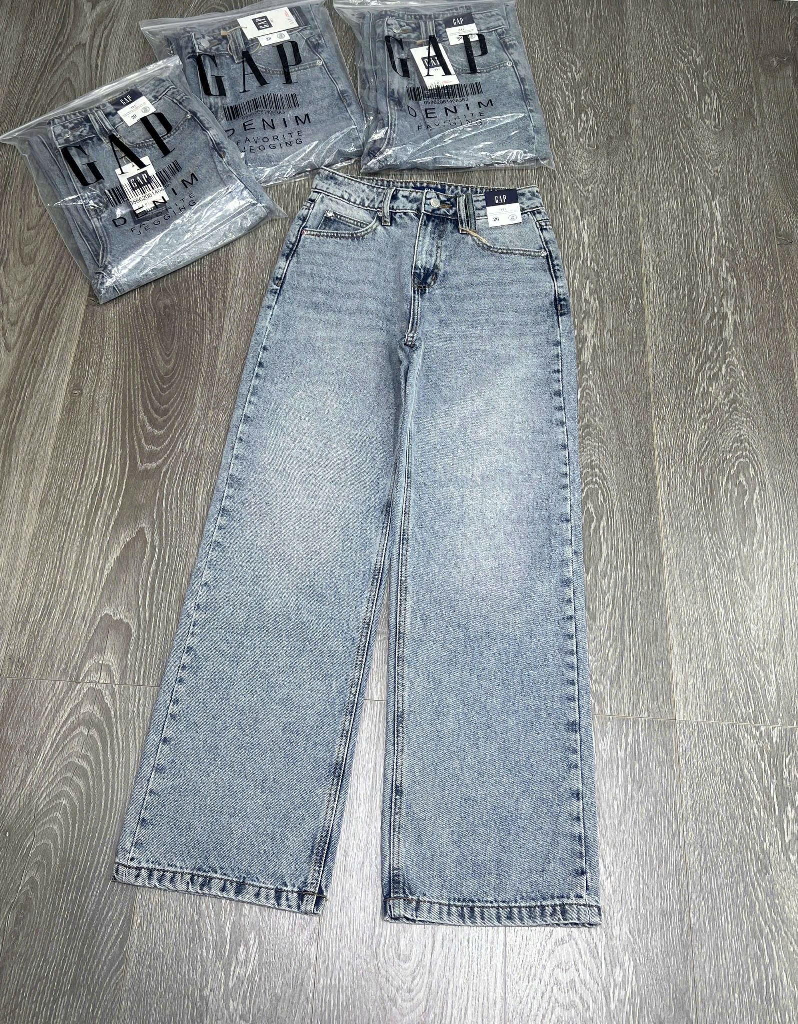  Quần jeans ống suông nữ 