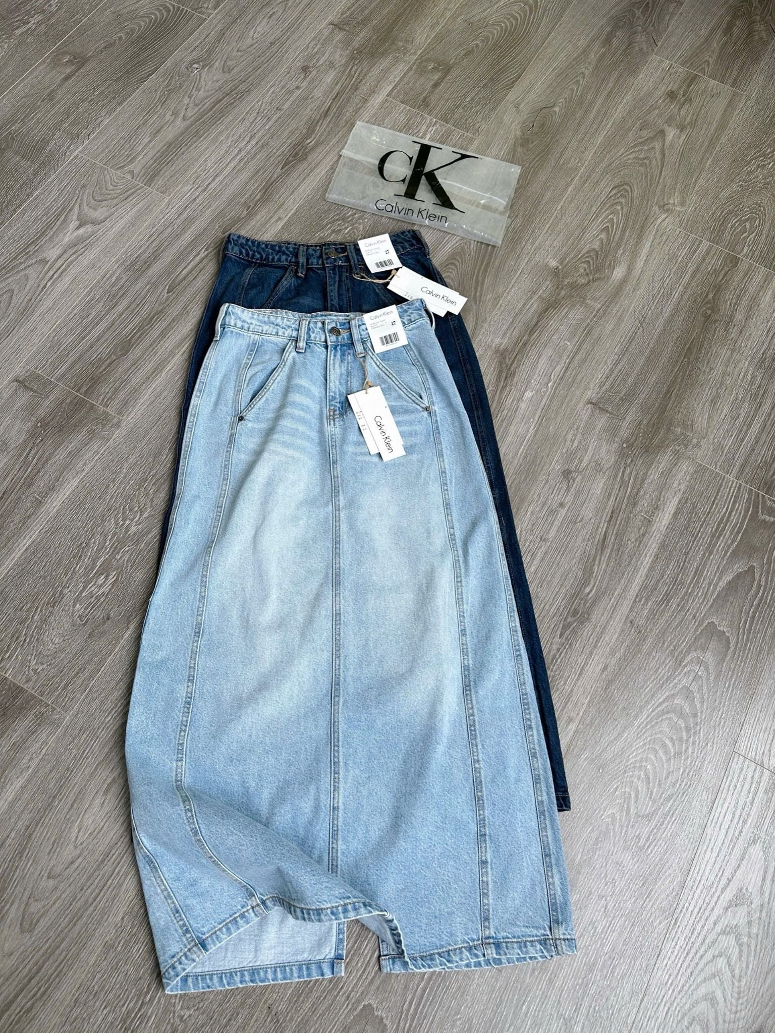  Chân váy dài Jean nữ 