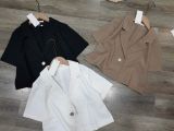  Áo vest tay ngắn croptop ngang eo nữ 