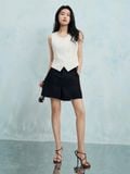  Áo gile công sở cài nút vải suiting nữ 