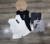  Áo vest gile nữ trắng đen 
