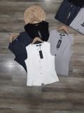  Áo vest gile nữ trắng đen 