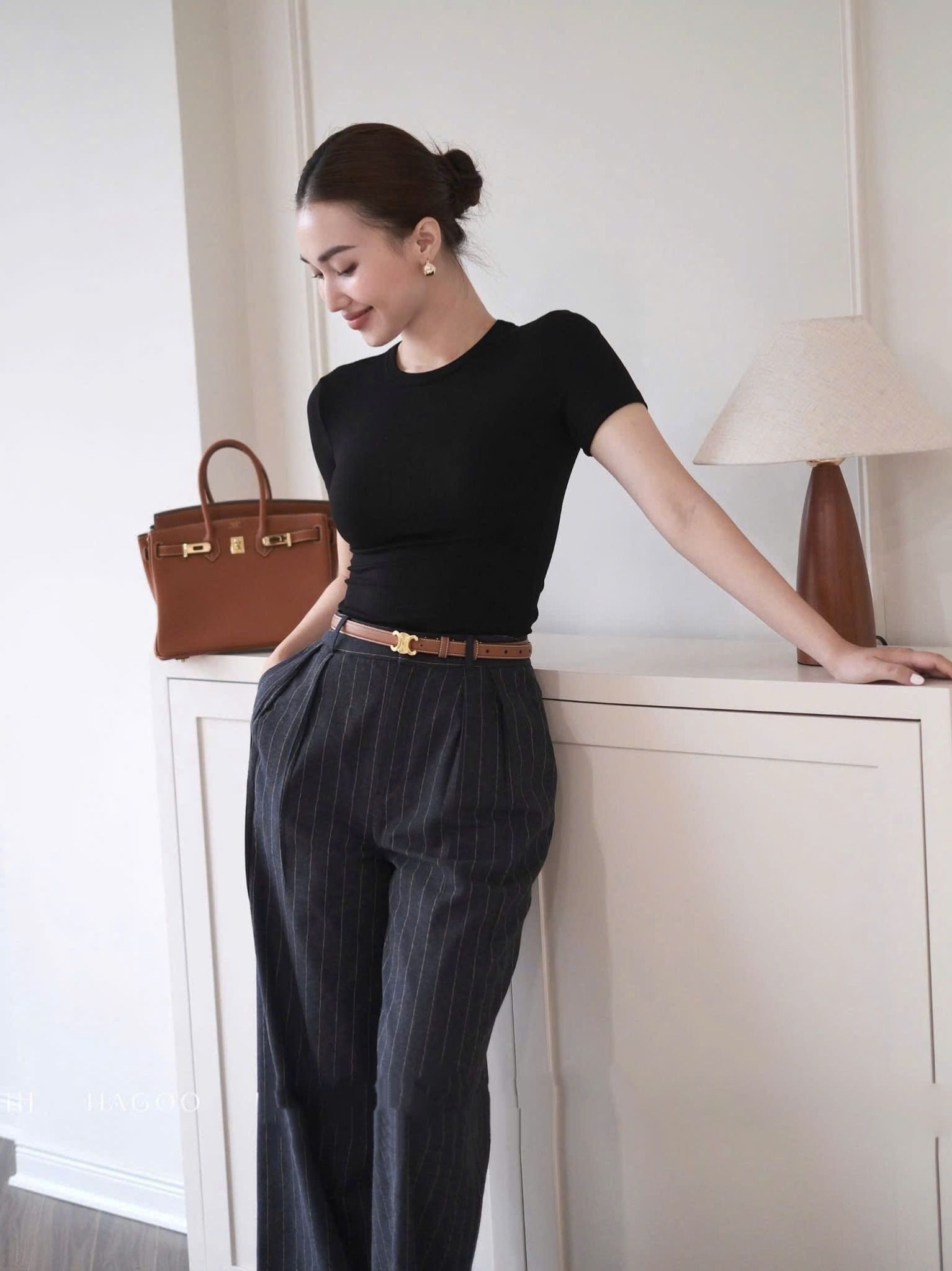  Áo thun trơn croptop basic nữ 