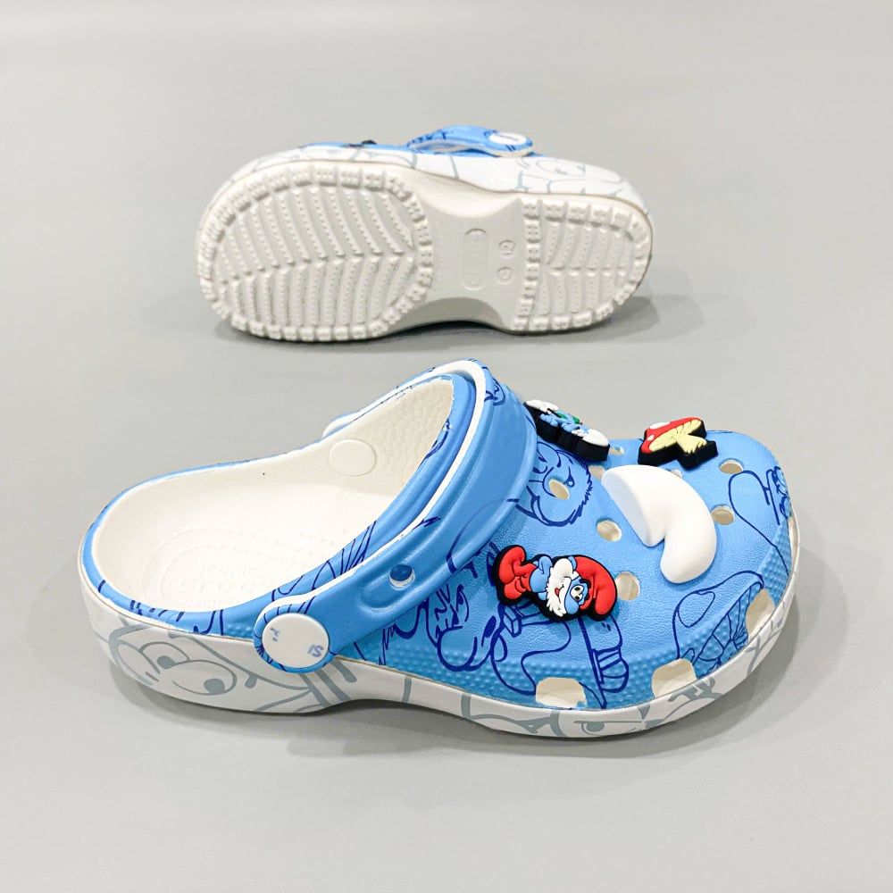  Dép sục dinas classic xì trum "Smurfs" trẻ em 
