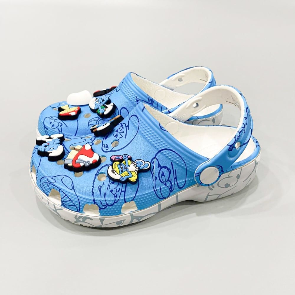  Dép sục dinas classic xì trum "Smurfs" trẻ em 