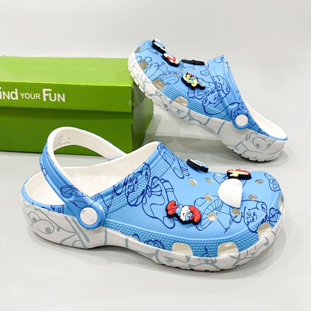 Dép sục dinas classic xì trum "Smurfs" nam nữ 