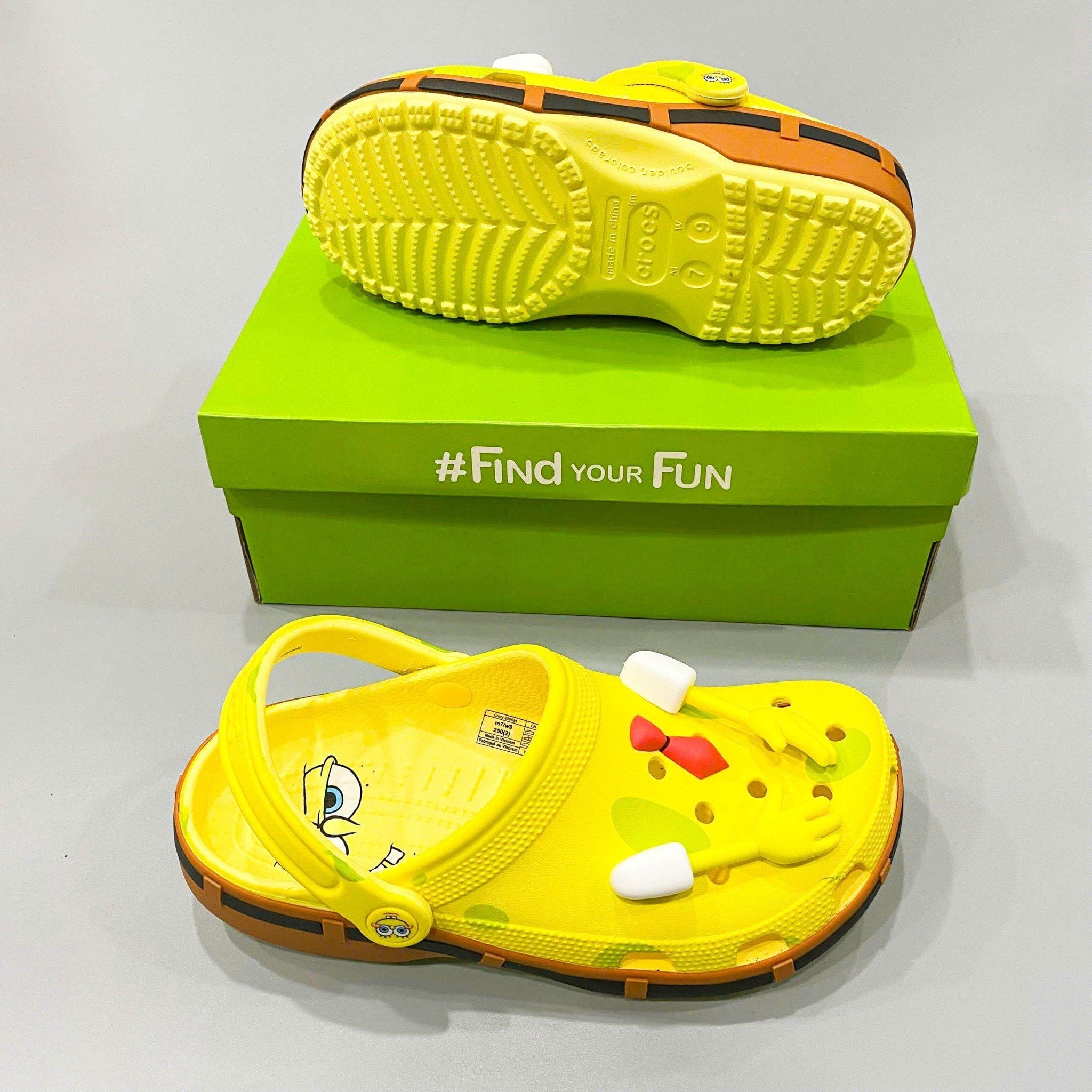  Dép sục Dinas classic Spongebob Patrick, Bọt Biển nam nữ 