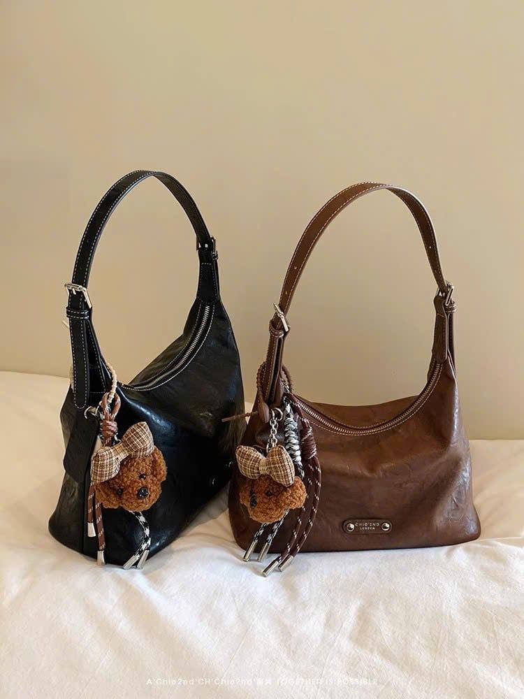  Túi xách chio2nd da nhăn mềm 