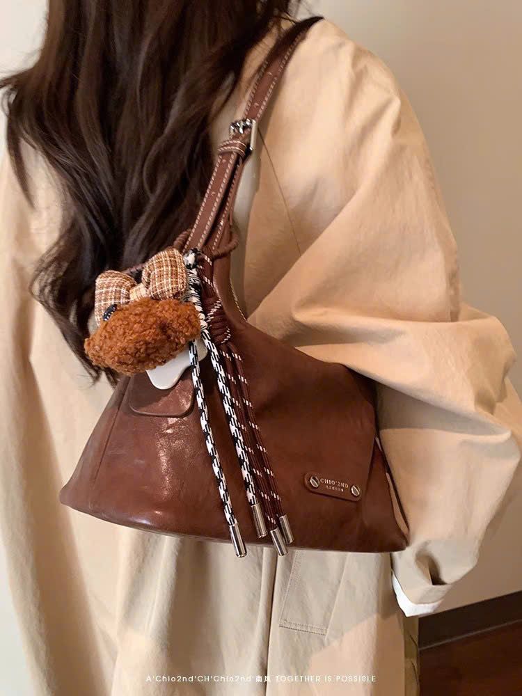  Túi xách chio2nd da nhăn mềm 