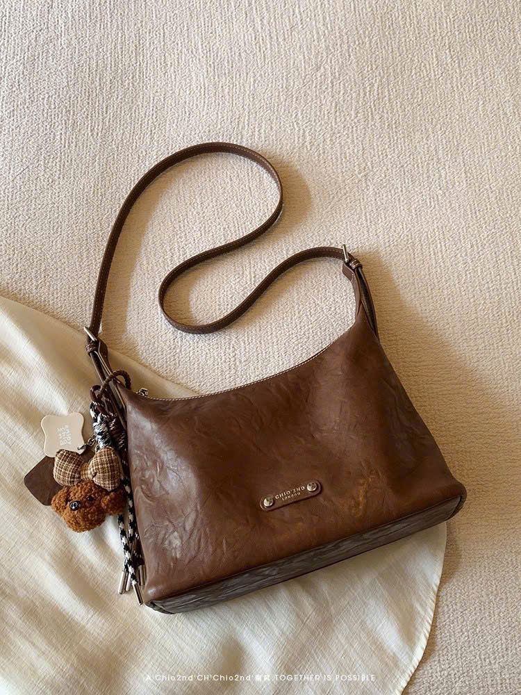  Túi xách chio2nd da nhăn mềm 