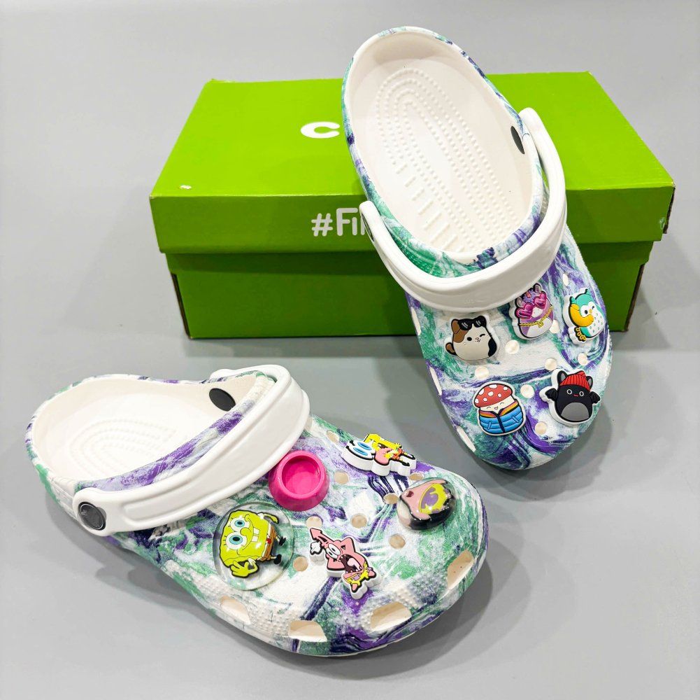  Dép sục dinas classic họa tiết phun sơn "Out of This World" nam nữ chính hãng 