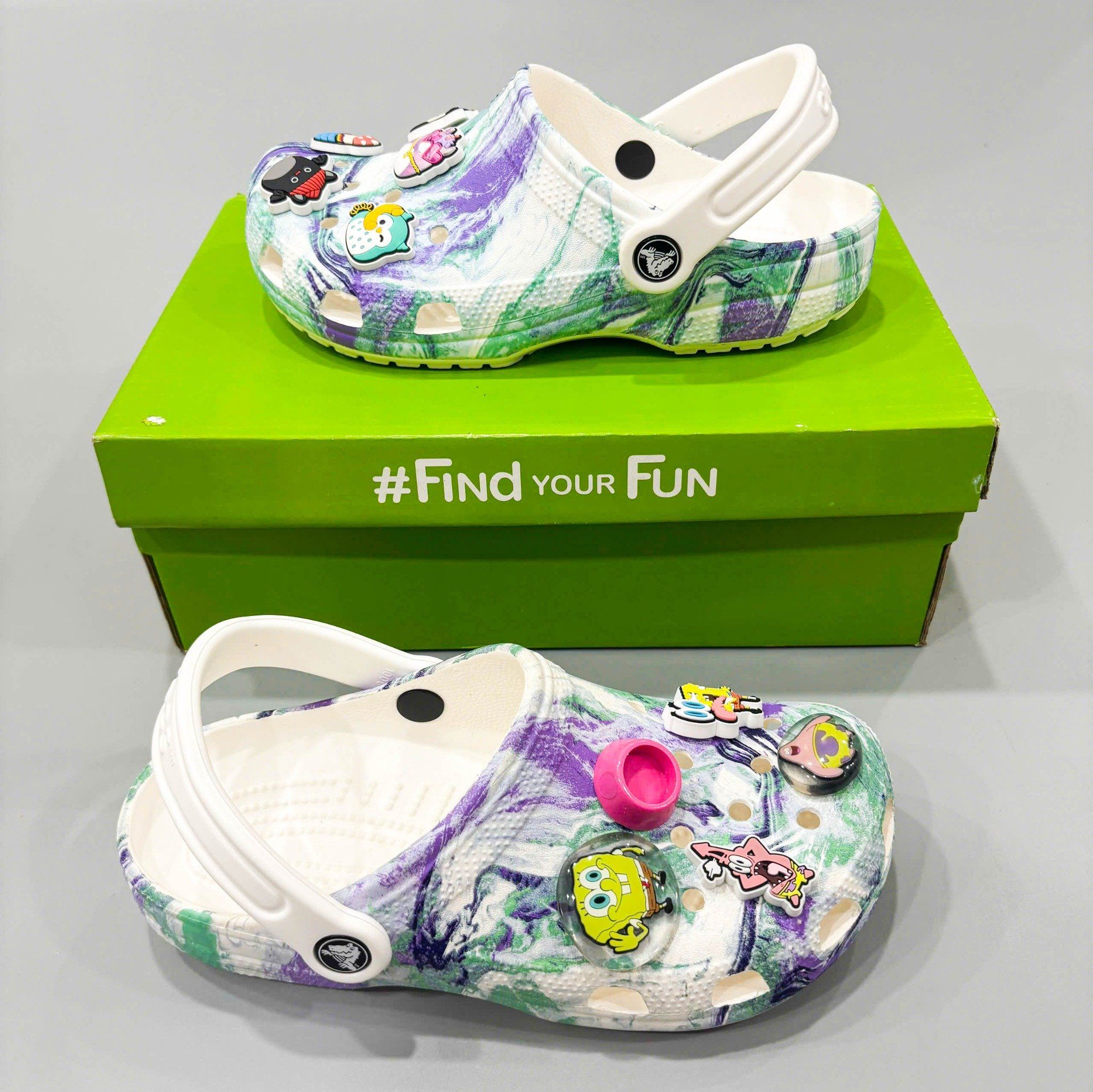  Dép sục dinas classic họa tiết phun sơn "Out of This World" nam nữ chính hãng 