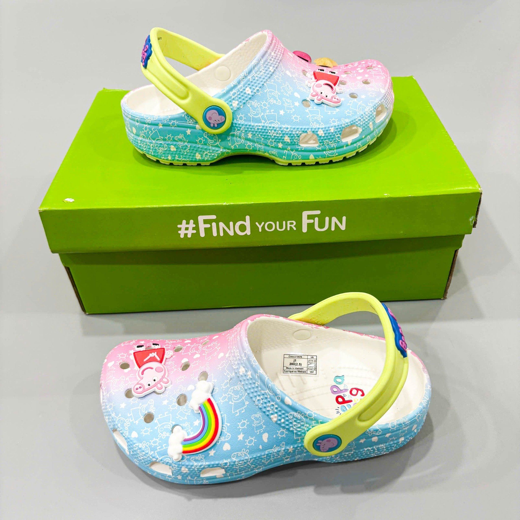  Dép sục dinas classic heo peppa trẻ em 