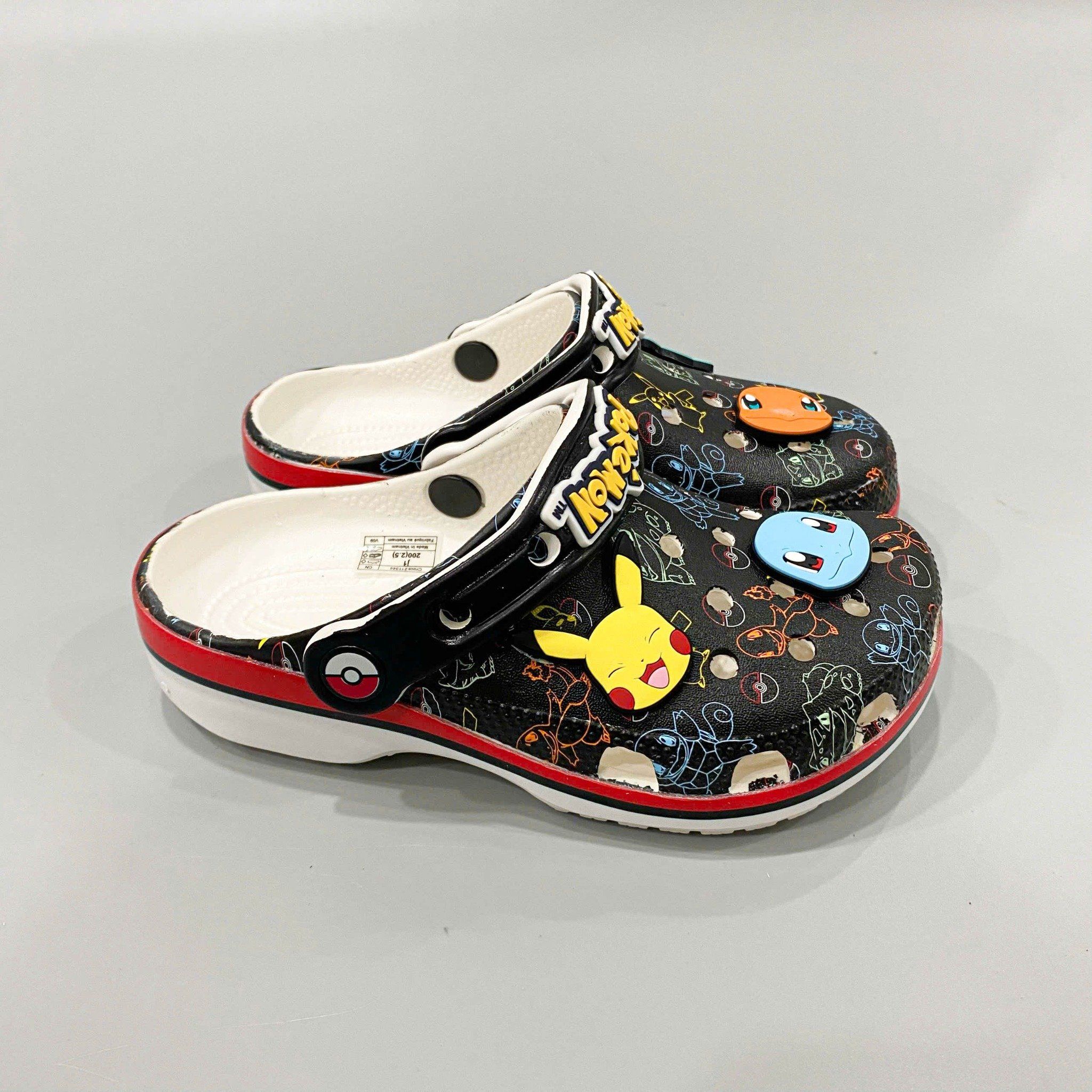 Dép sục dinas classic pokemon sắc màu trẻ em 
