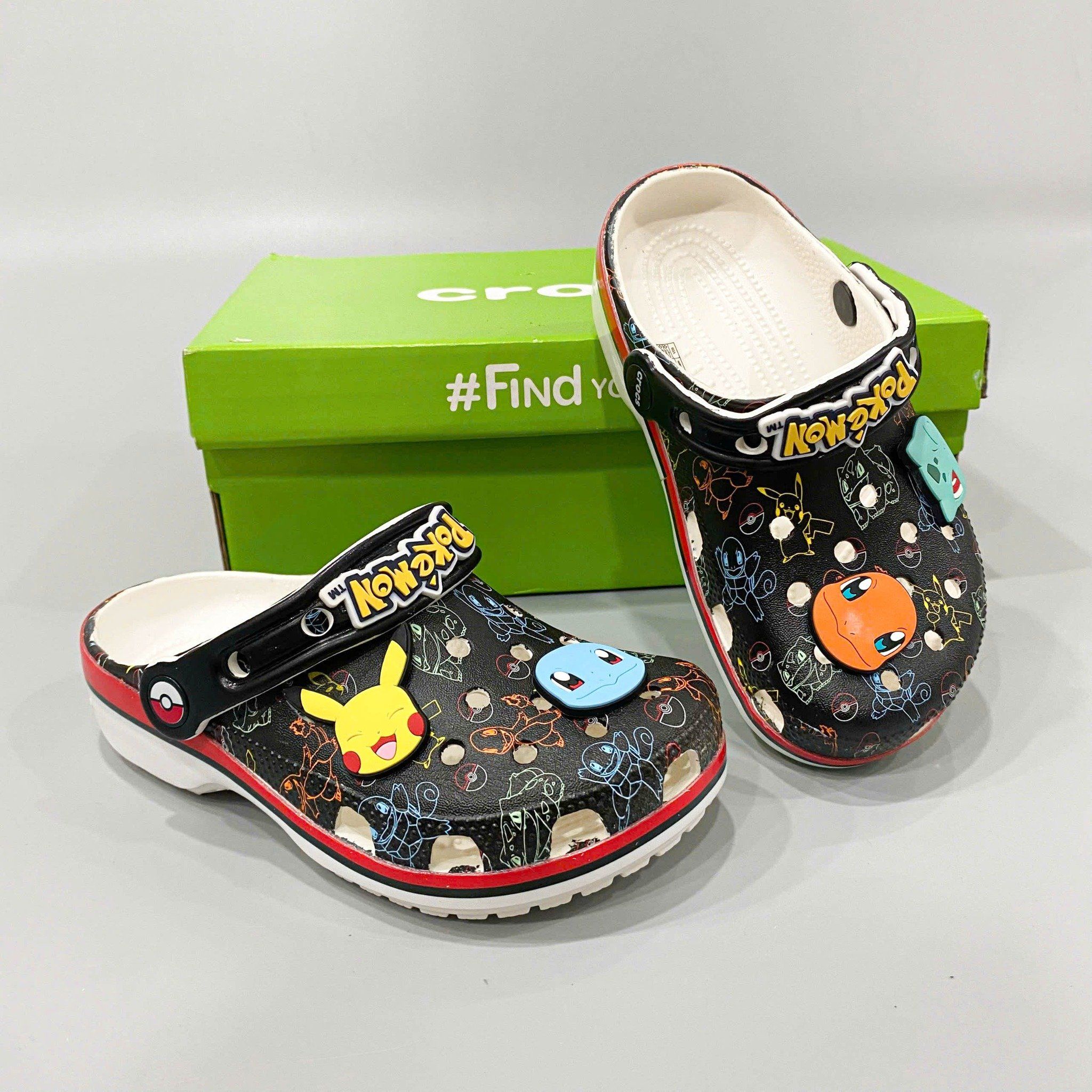  Dép sục dinas classic pokemon sắc màu trẻ em 