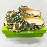  Dép sục Dinas Classic Bape Ape Camo quai sắt nam nữ 