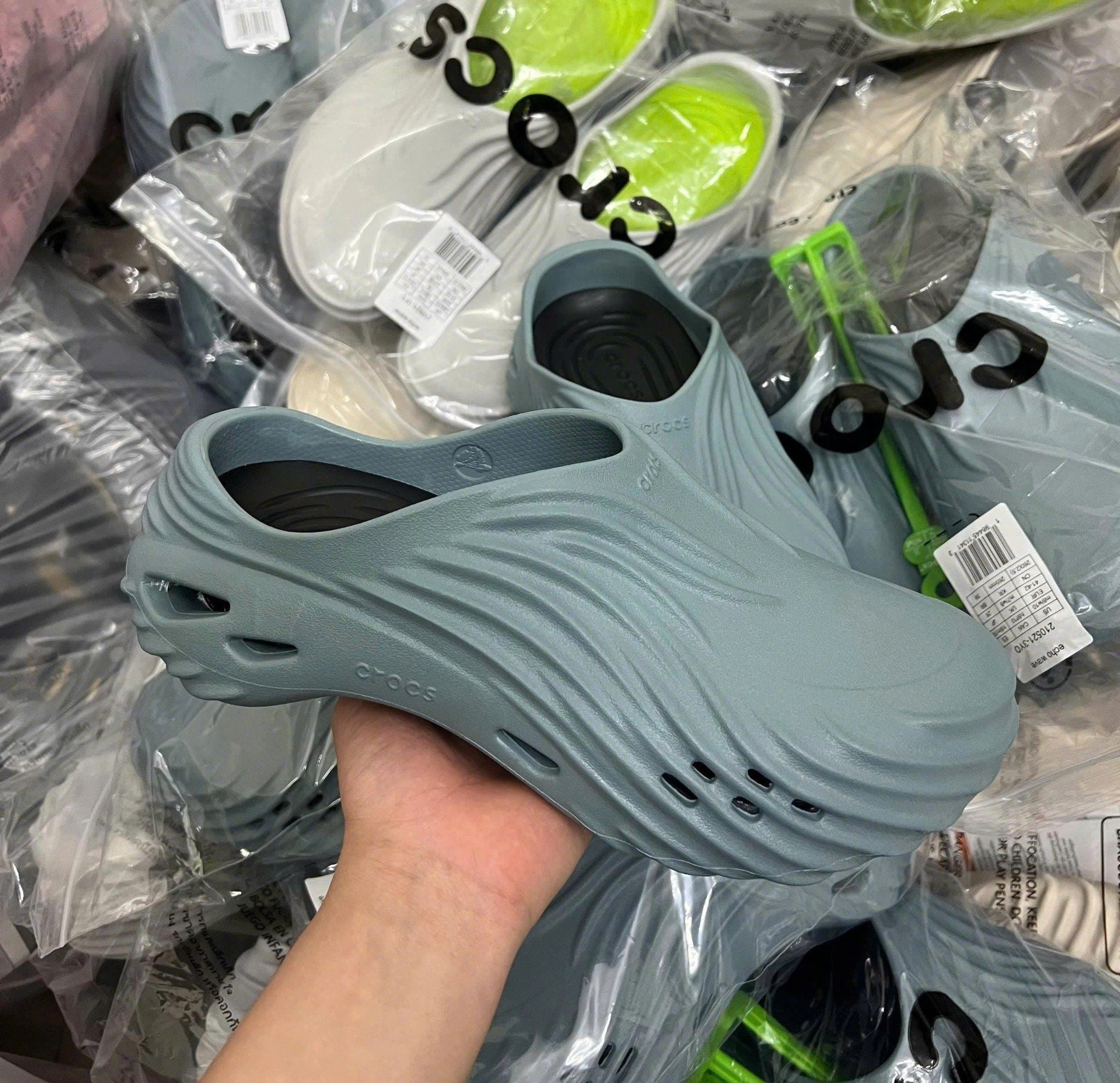  Dép sục Dinas Classic Echo Wave nam nữ xuất khẩu 