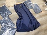  Chân váy lụa dáng đuôi cá navy nữ 