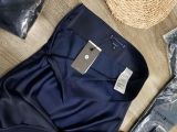  Chân váy lụa dáng đuôi cá navy nữ 