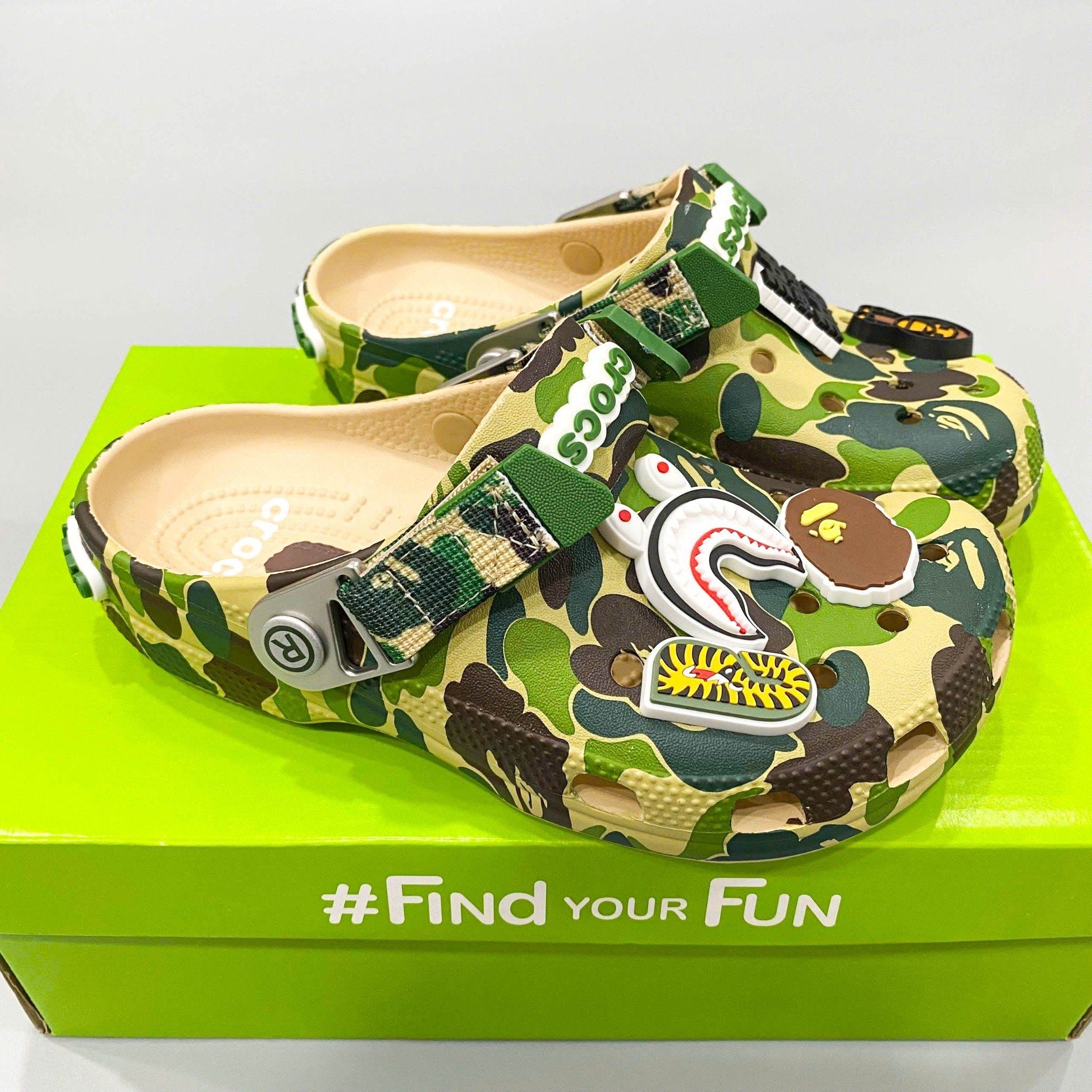  Dép sục classic Dinas Bape Ape Camo trẻ em 