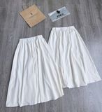  Chân váy midi trắng nữ 