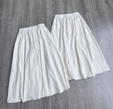  Chân váy midi trắng nữ 