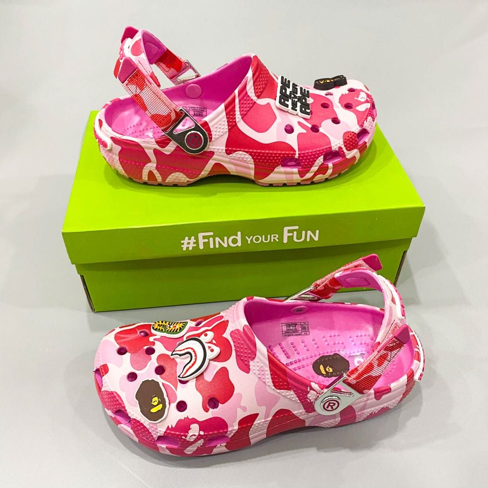  Dép Sục Dinas Classic Bape Quai Nhôm Nam Nữ Xuất Khẩu 