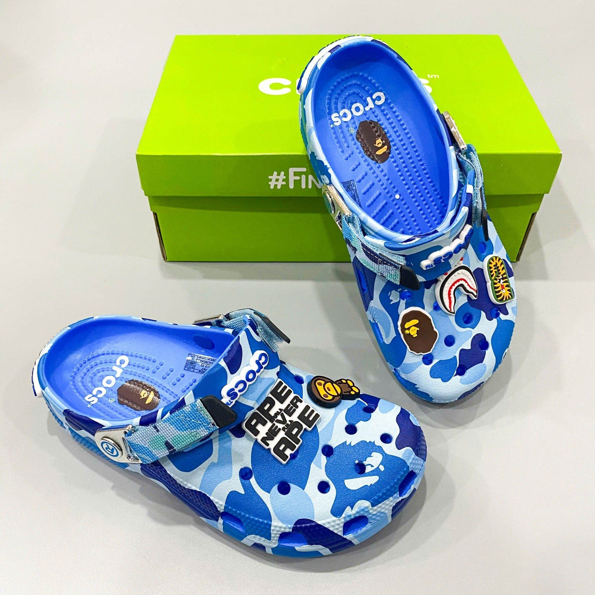  Dép sục dinas classic bape quai nhôm nam nữ 