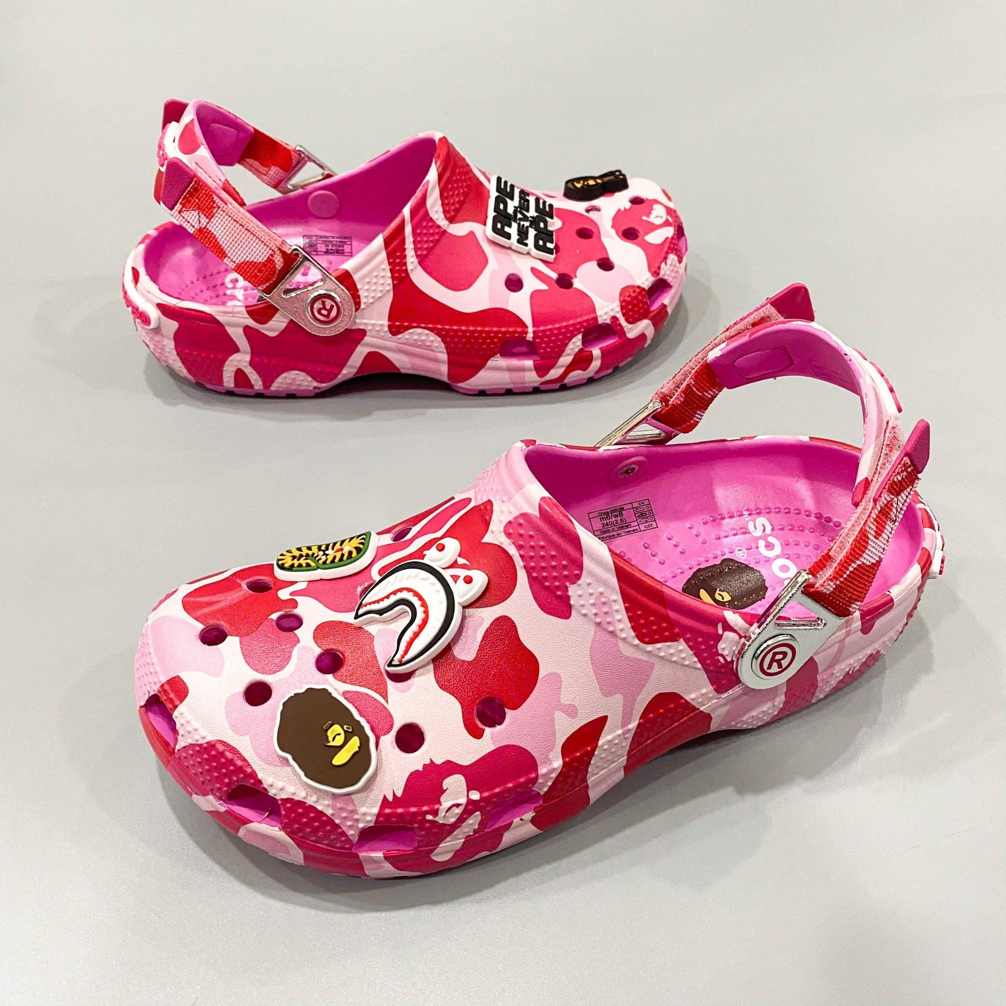  Dép sục dinas classic bape quai nhôm nam nữ 