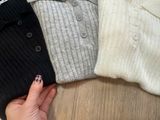  Áo thun cổ bẻ thun dệt kim nữ 