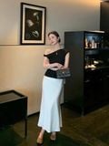  Chân váy lụa nữ 