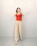  Quần ống rộng linen nữ 