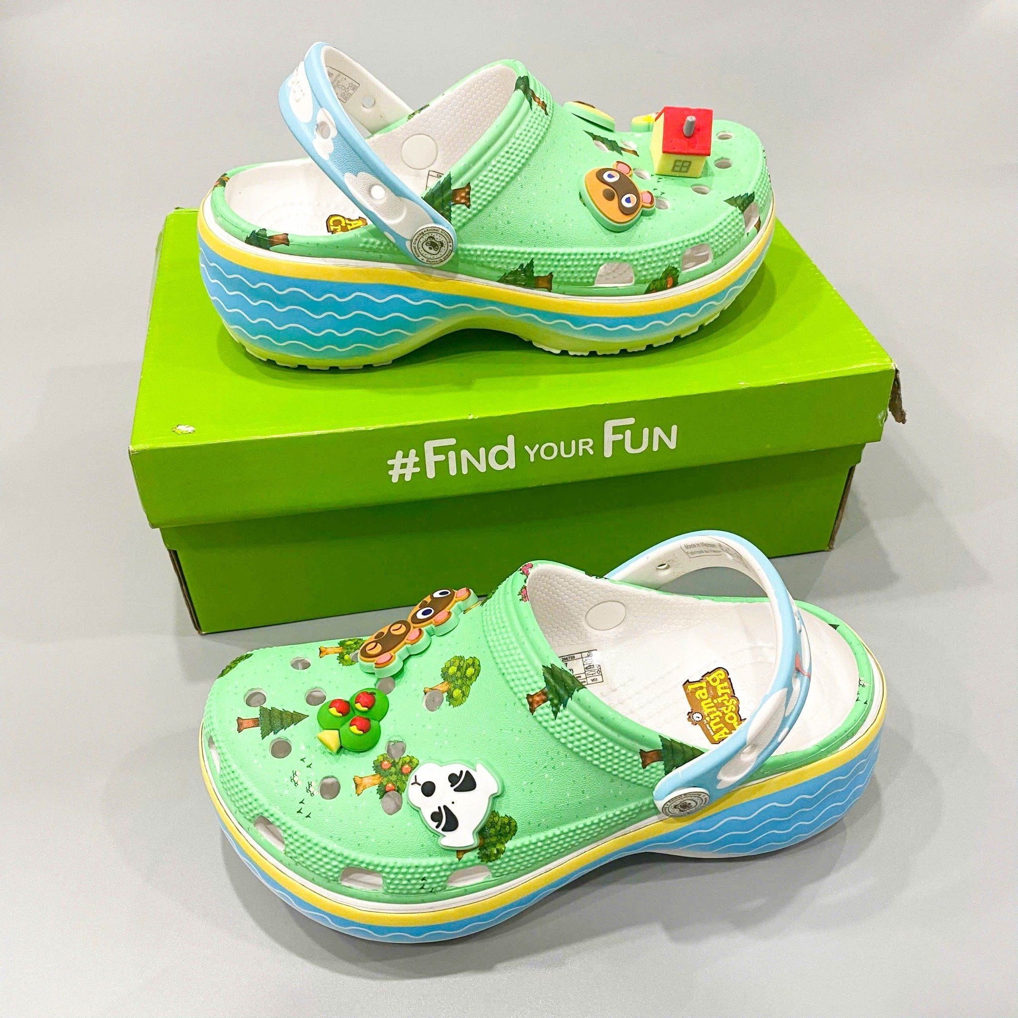  Dép sục dinas classic platform animal crossing nữ 