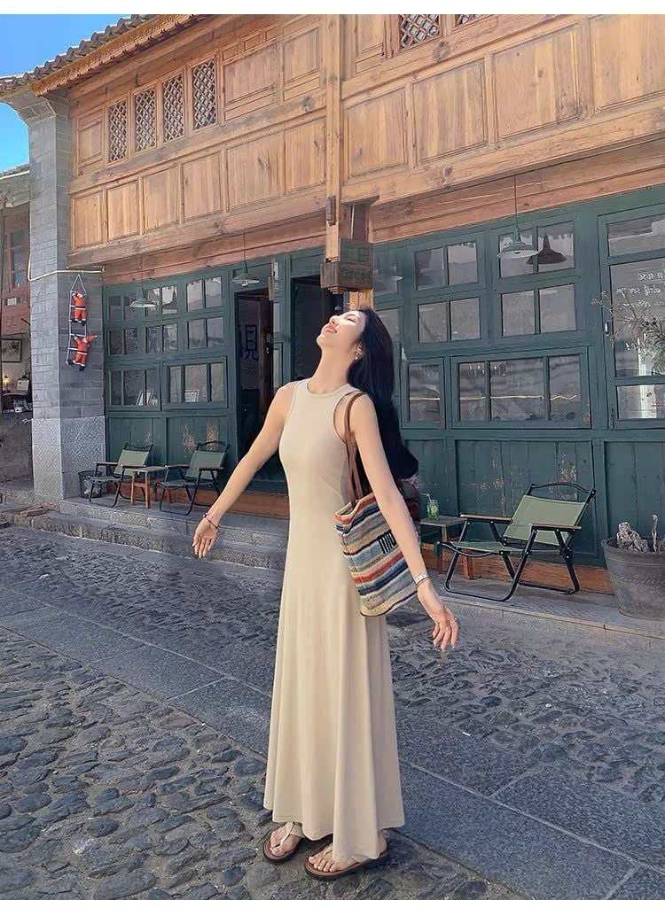  Đầm xuông polo ba lỗ nữ 
