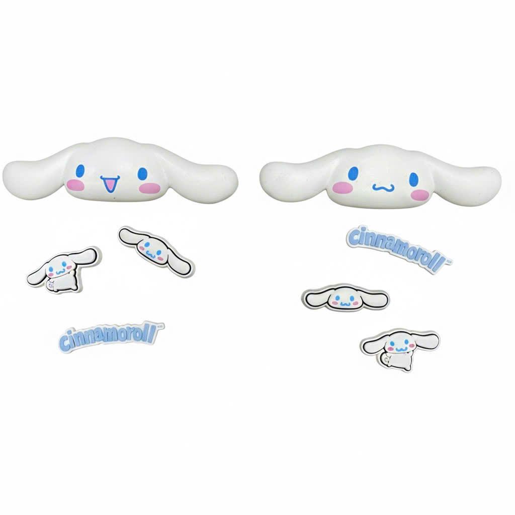  Set jibbitz 3D chủ đề hoạt hình cao cấp 5 chi tiết trang trí dép sục 