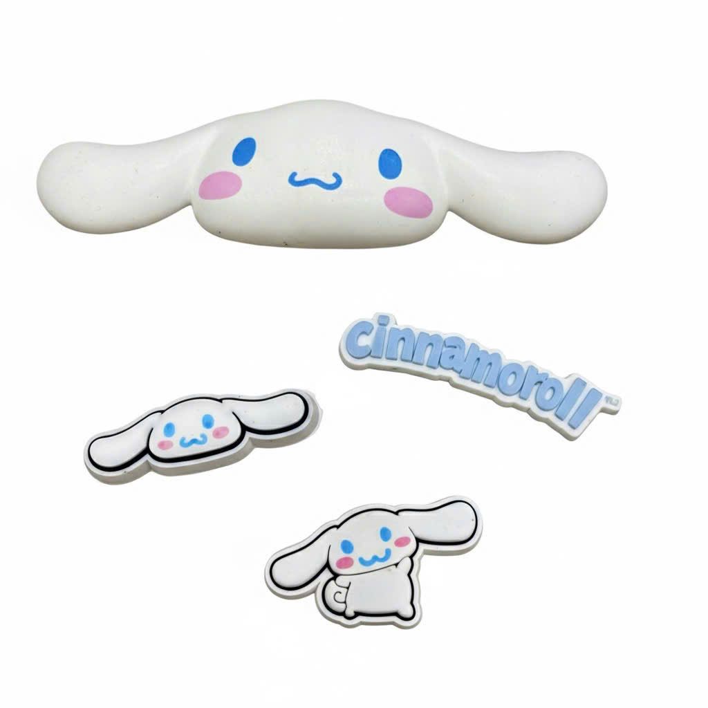  Set jibbitz 3D chủ đề hoạt hình cao cấp 5 chi tiết trang trí dép sục 