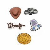  Set jibbitz 3D chủ đề hoạt hình cao cấp 5 chi tiết trang trí dép sục 