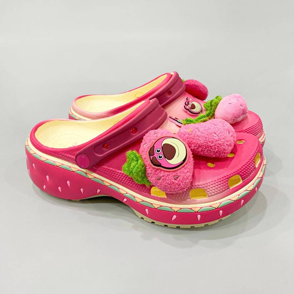  Dép Sục Dinas Classic Platform Lotso Gấu Dâu 5 Phân Nữ Xuất Khẩu 