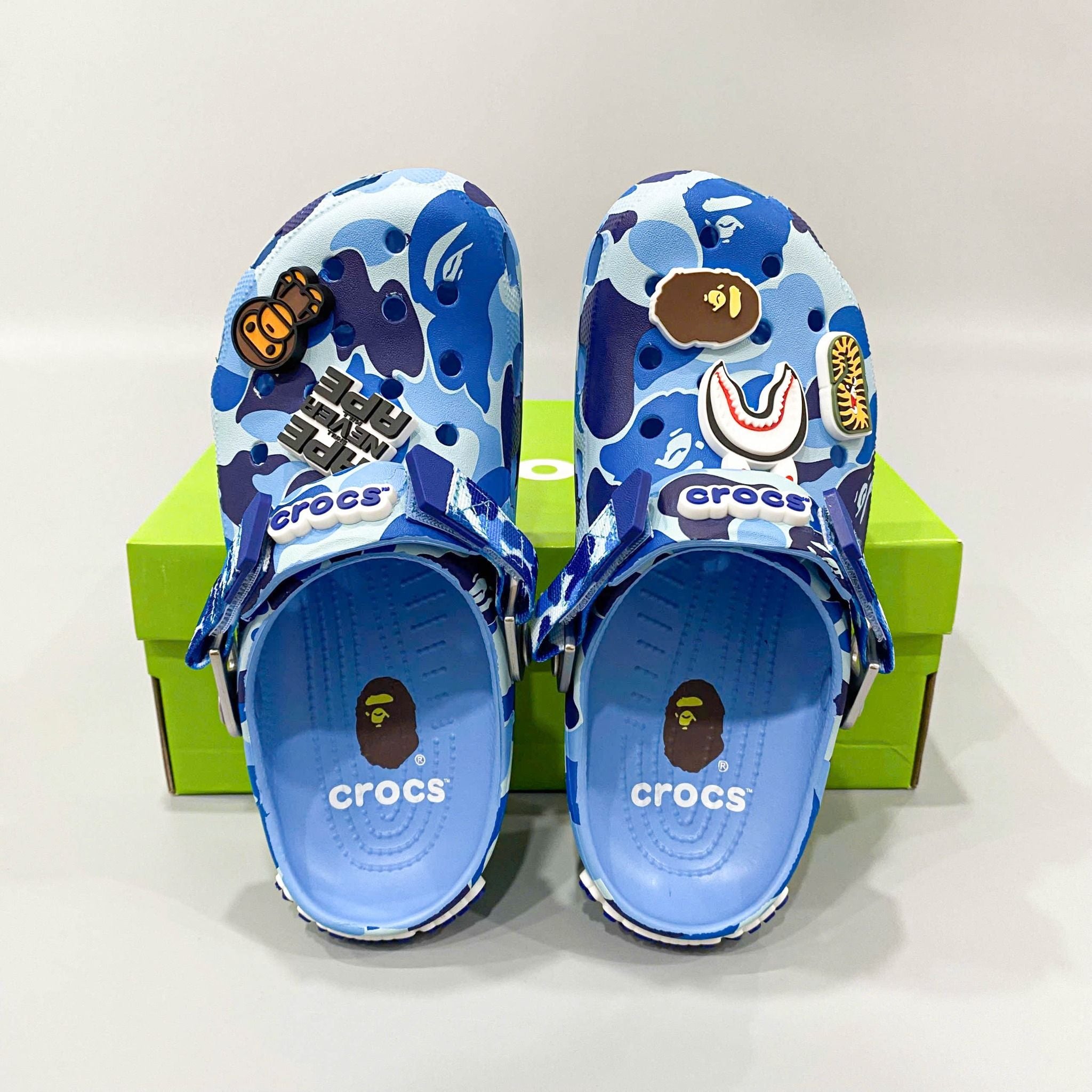  Dép sục Dinas Classic Bape Ape Camo quai sắt nam nữ 