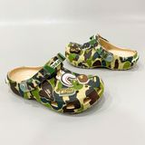  Dép sục Dinas Classic Bape Ape Camo quai sắt nam nữ 
