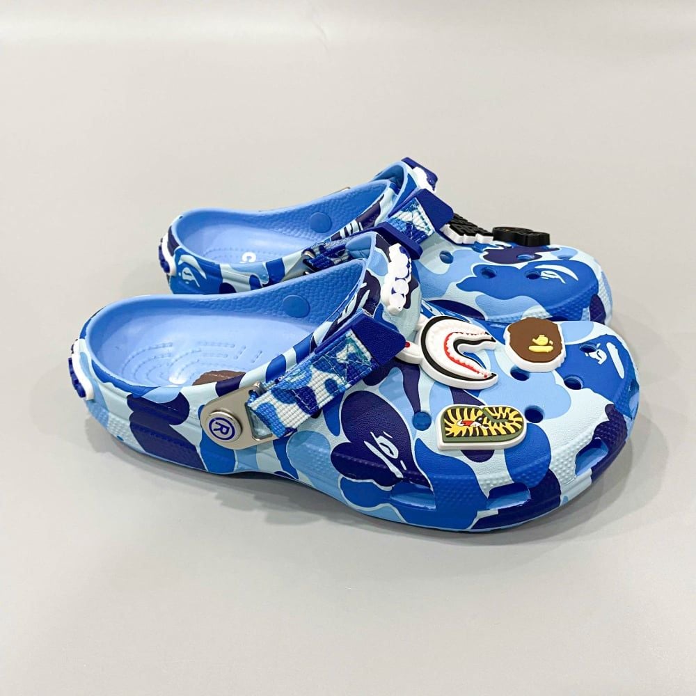  Dép sục Dinas Classic Bape Ape Camo quai sắt nam nữ 