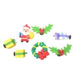 Set Jibbitz charms sticker 3D xịn noel, giáng sinh gắn dép 